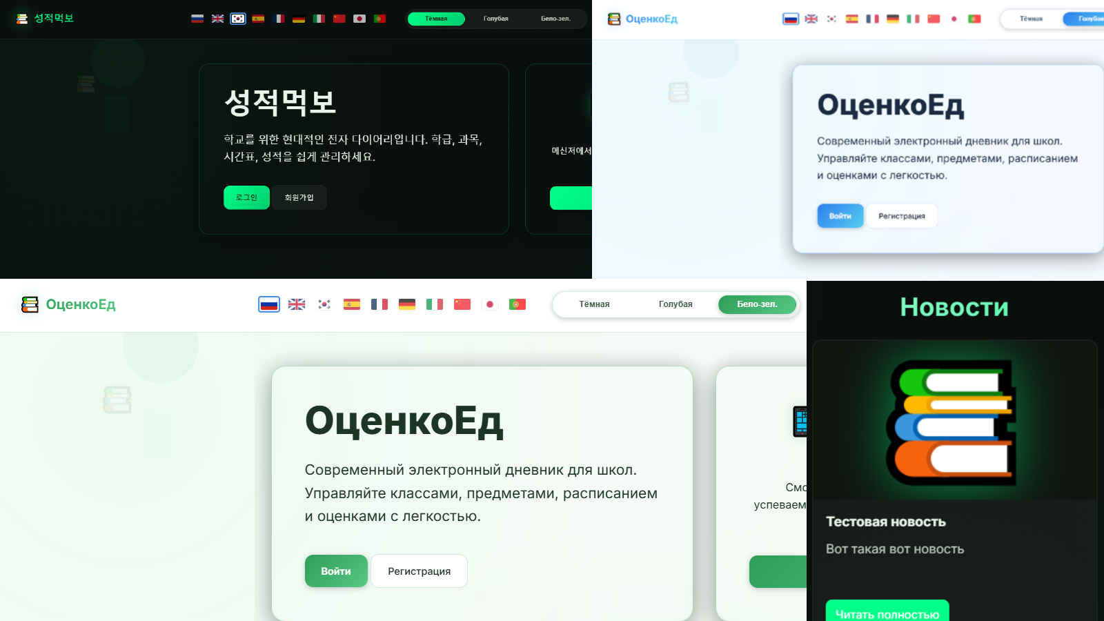 Обновление интерфейса сервиса "ОценкоЕд"